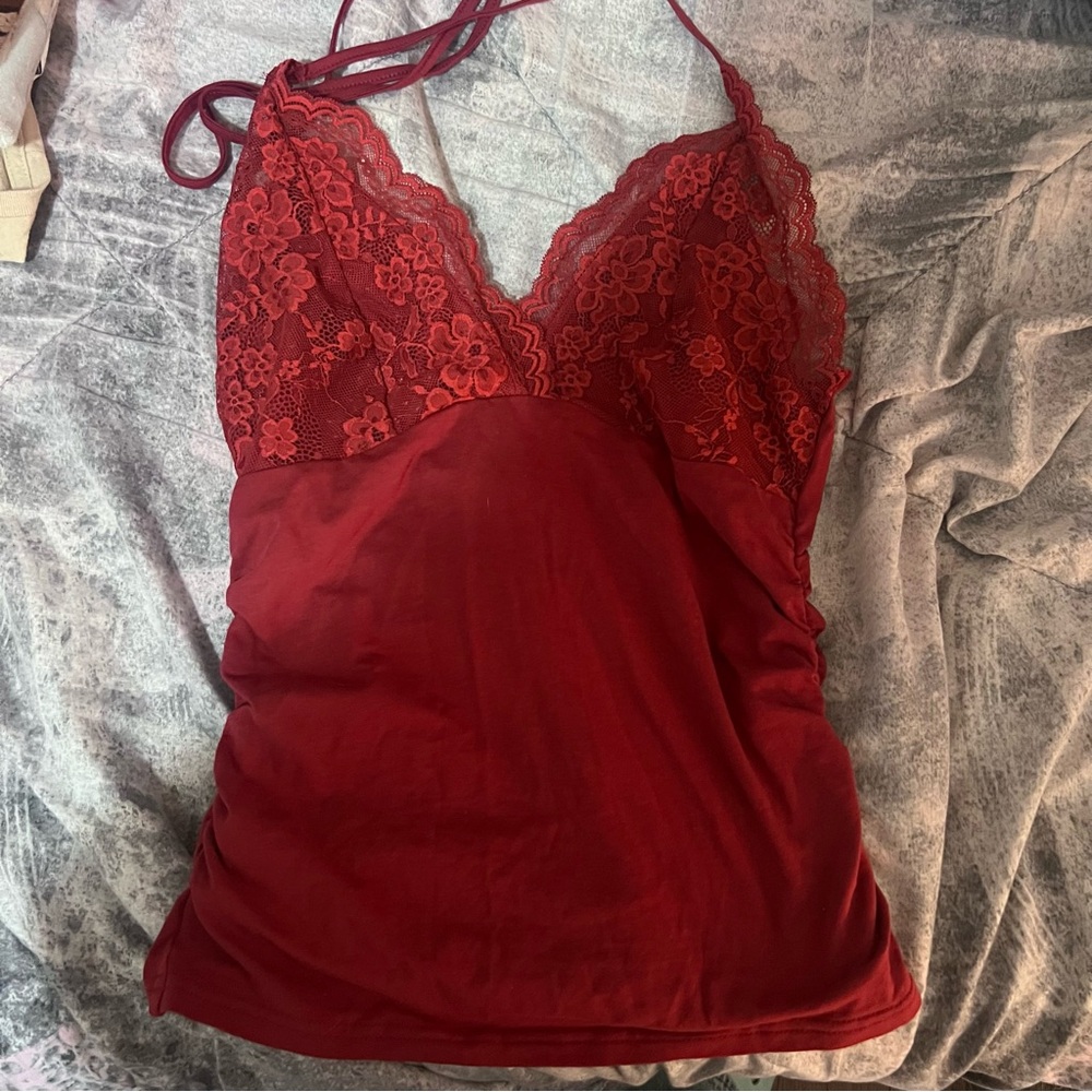 Red Halter Top